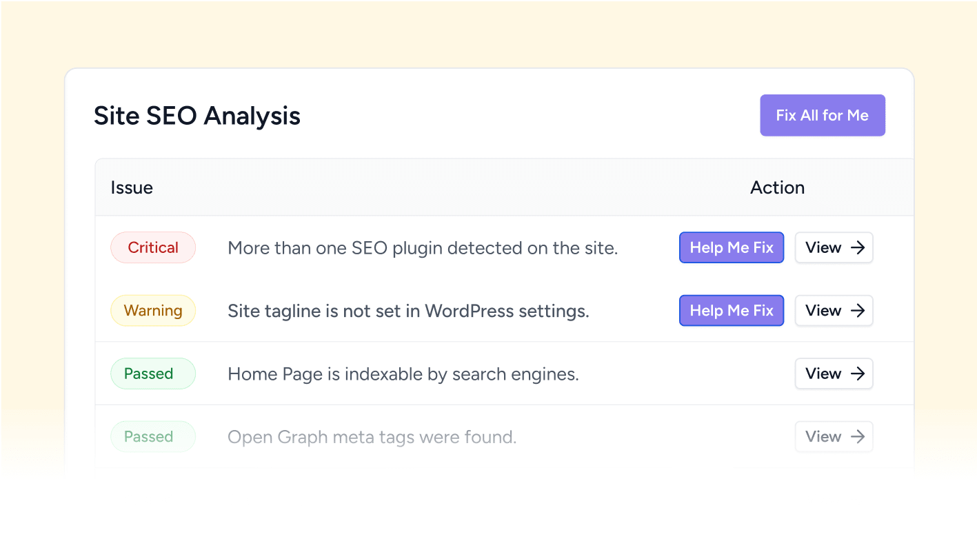 Actionable Insights, Not Settings Overload.